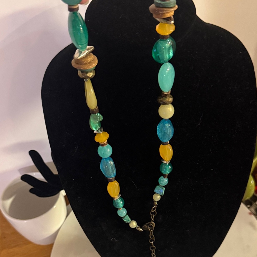 Ruby Rd. Turquoise and Amber Beaded Necklace - Picture 12 of 17